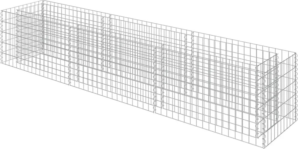 vidaXL horganyzott acél gabion magaságyás 270 x 50 x 50 cm