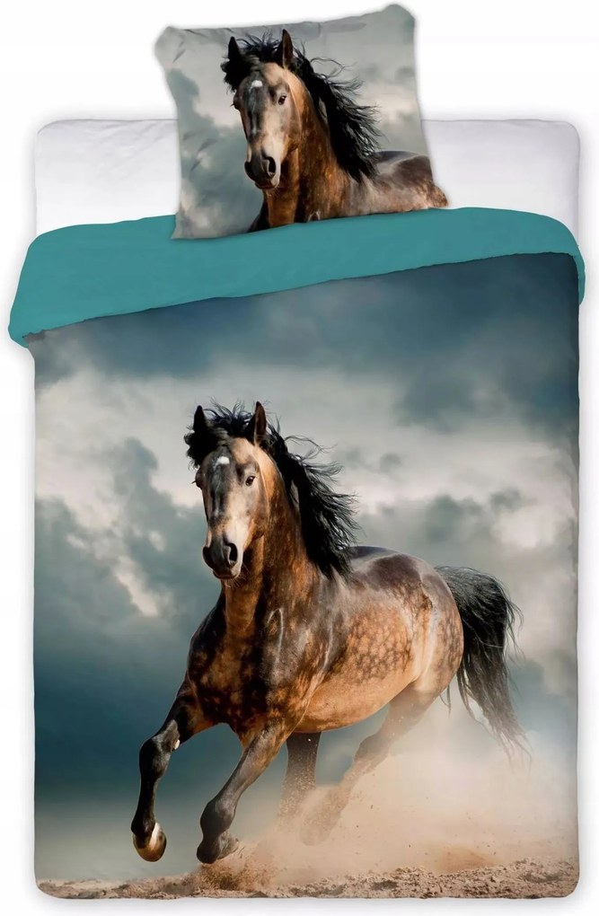 Ágyneműhuzat Ló A Galoppban Mustang Real Foto 160x200