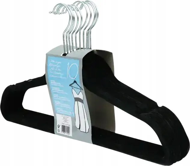 10 Bársony Ruhaakasztók Univerzális Csúszásgátló Akasztók