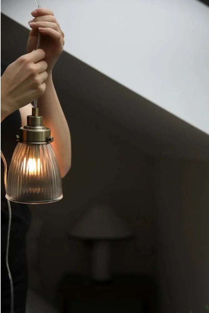 Sárgaréz színű függőlámpa üveg búrával ø 11 cm Bellis – Markslöjd