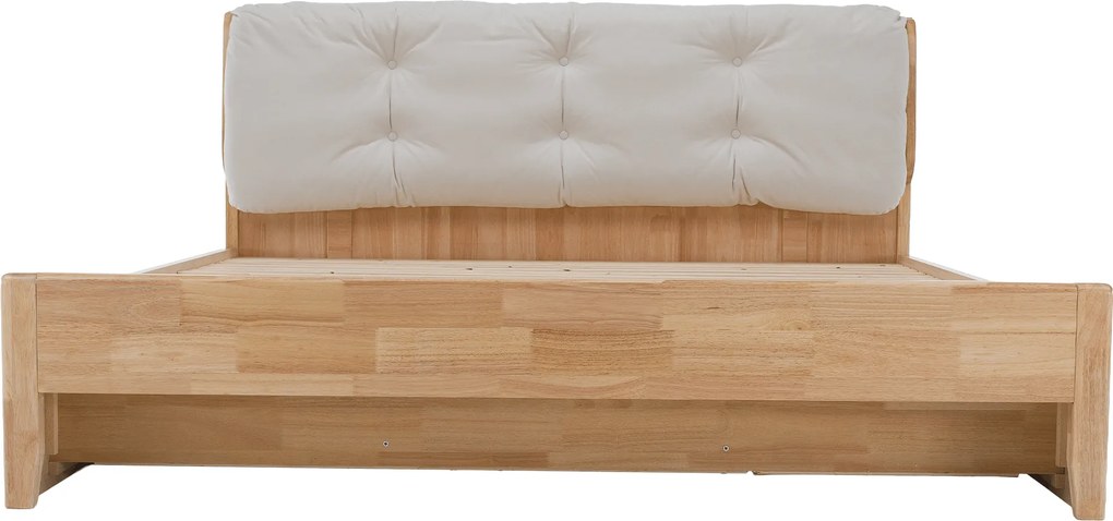 Franciaágy, 160x200, masszív fa, természetes, FLORENCIA