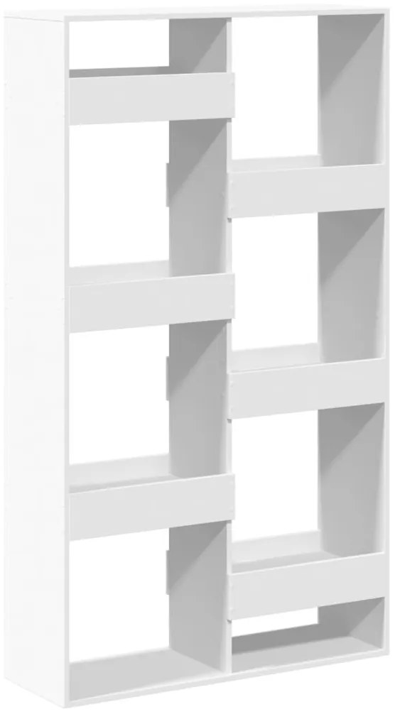 fehér szerelt fa könyvespolc 100 x 33 x 175 cm