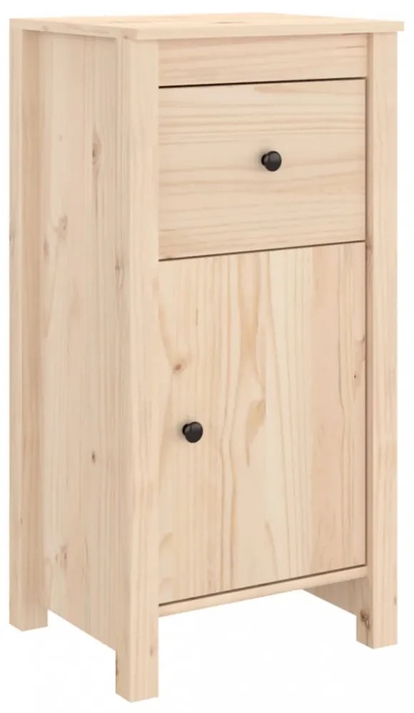 vidaXL 2 db tömör fenyőfa tálalószekrény 40 x 35 x 80 cm