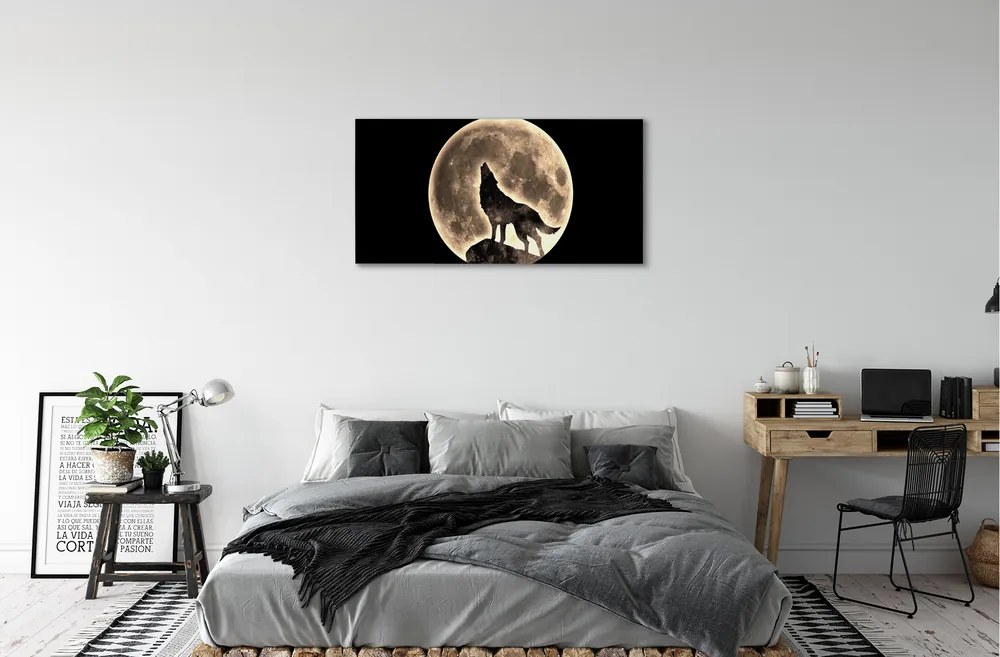 Canvas képek farkas hold 140x70 cm