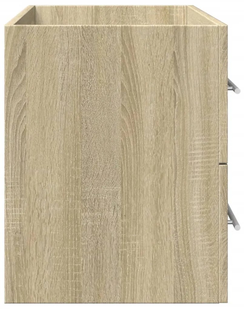 antik fa színű szerelt fa mosdószekrény 80 x 38,5 x 48 cm