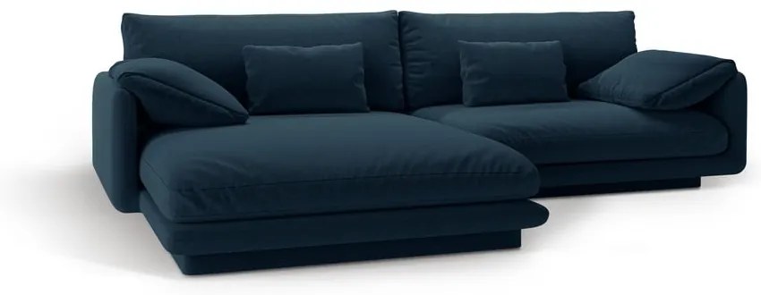 Sötétkék sarokkanapé (bal oldali) Torino – Micadoni Home