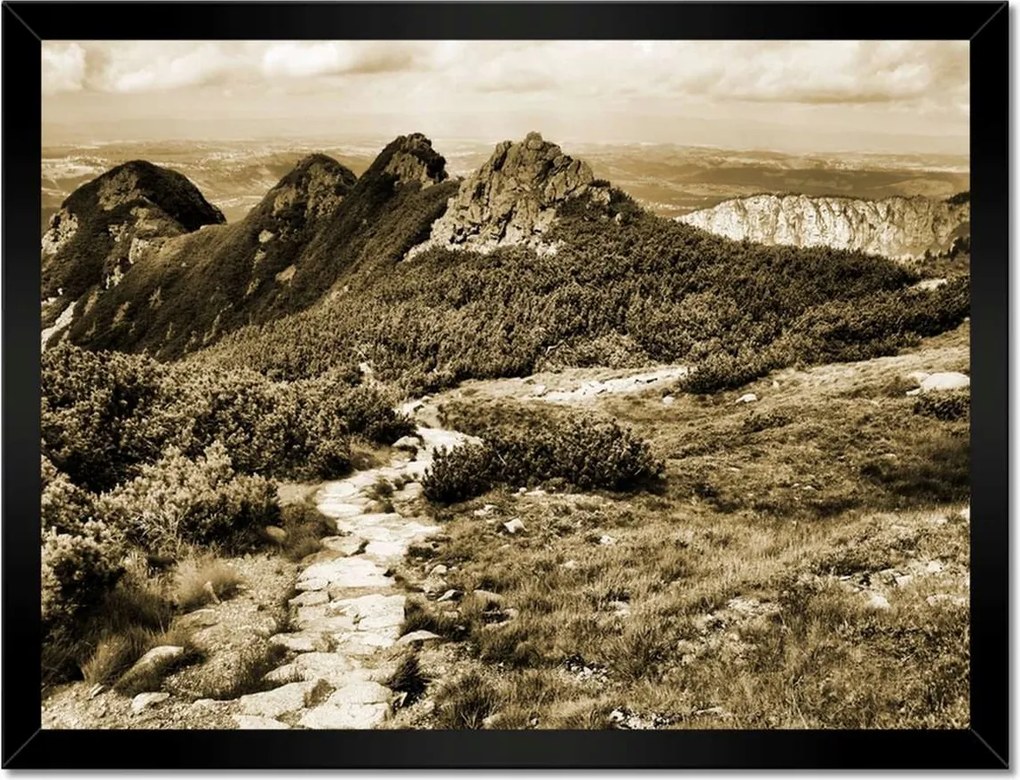 Poszterek keretben 40x30 Tátra Lengyel hegyek Kilátás