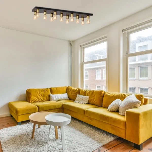 Spotlámpa FILO 11xE27/60W/230V fekete/arany