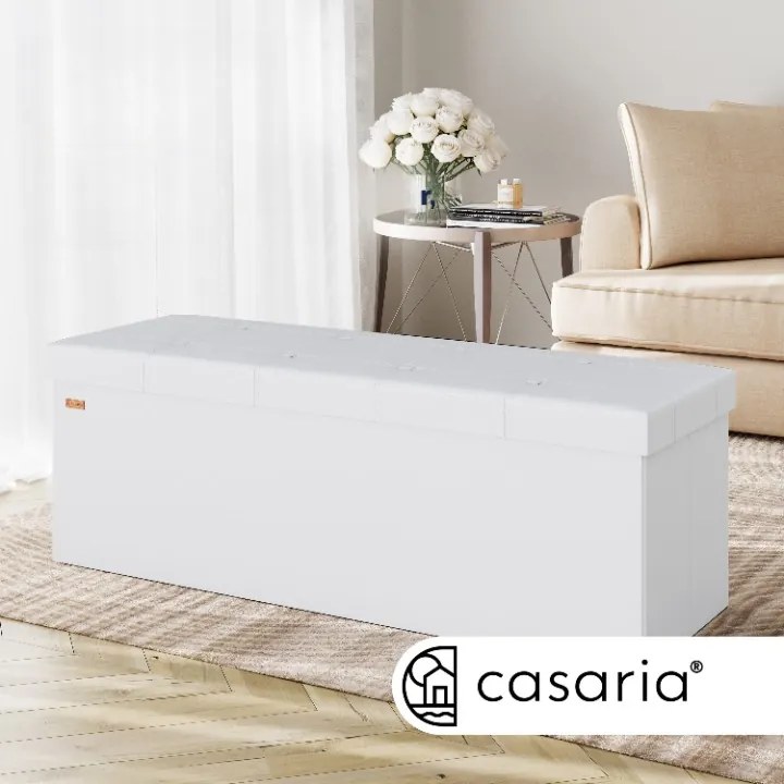 Deuba Tárolópad 115x38x38 cm - fehér