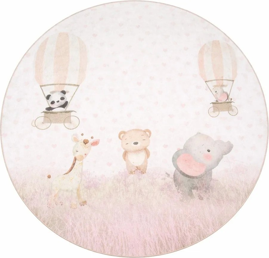 Mosható gyerek szőnyeg ø150 cm Dainty Animals – Mila Home