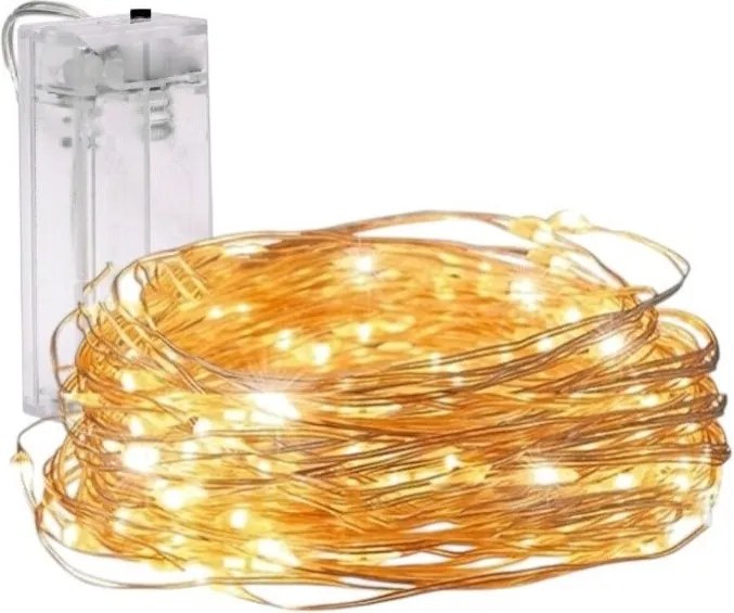 Karácsonyi fénylánc 20 LED-es, meleg fehér