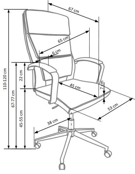 FANU fehér irodai szék