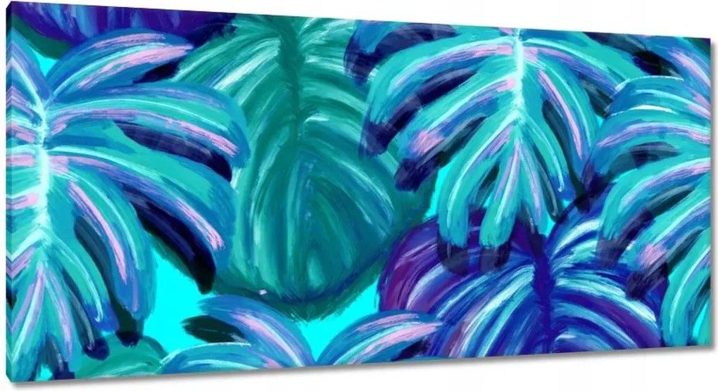 Festmények 115x55 Monster levelek