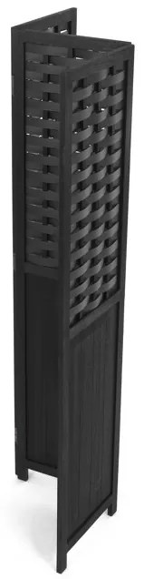 Fekete Tömörfa Paraván. EF-L145 BK