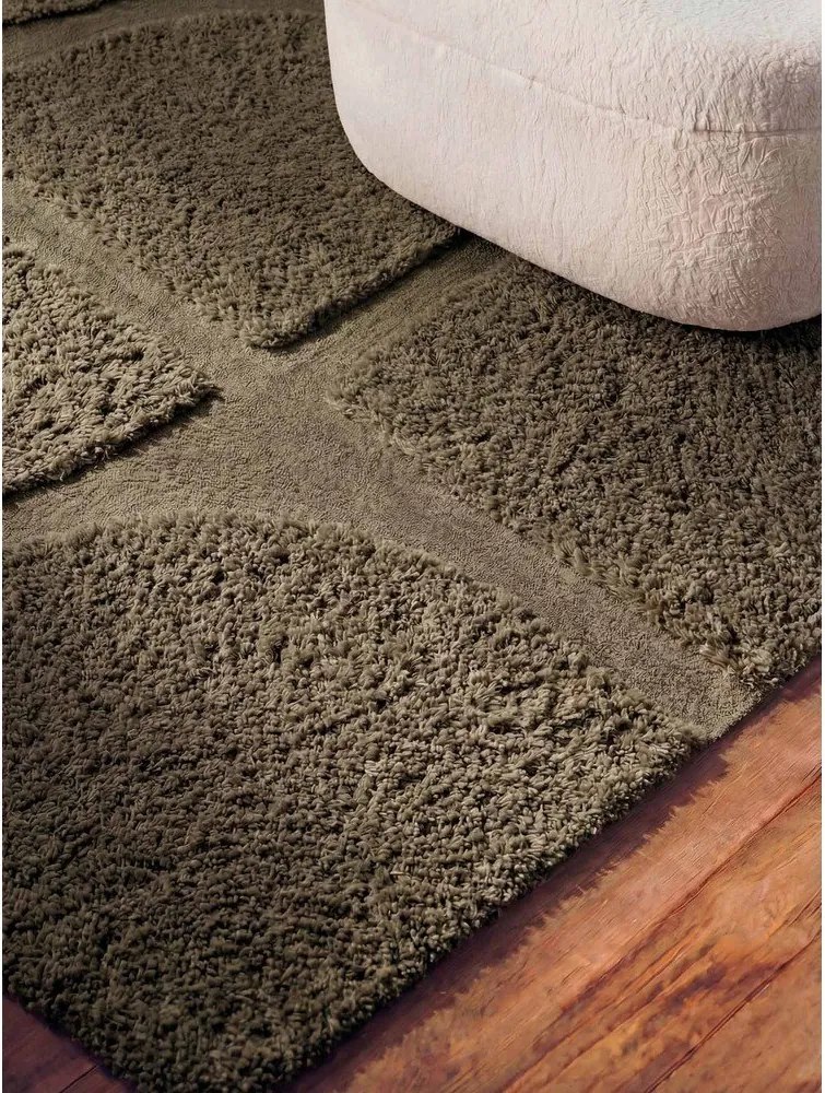 Khaki kézi szövésű szőnyeg 200x300 cm Lambeth Jasper – Ted Baker