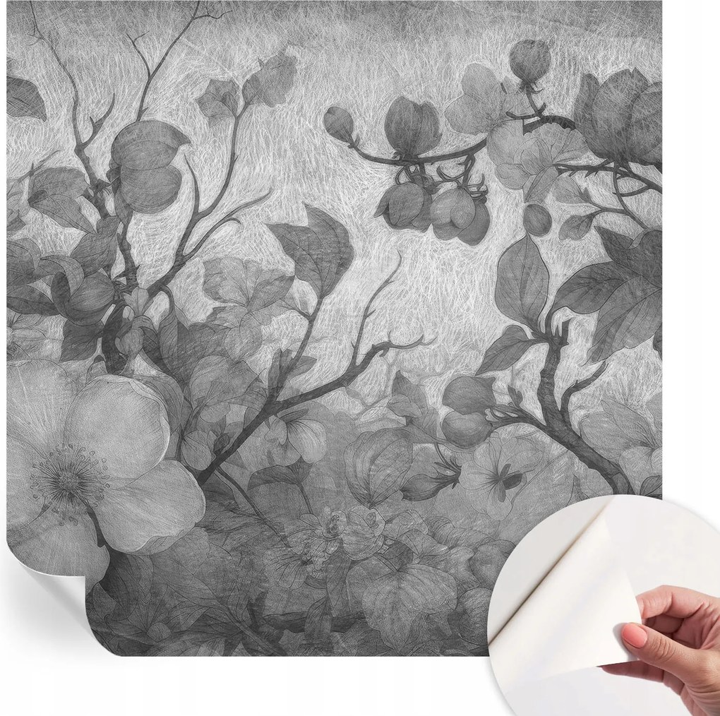 Fotótapéta Öntapadós Dekoratív tapéta Virág gallyak 250x250 cm