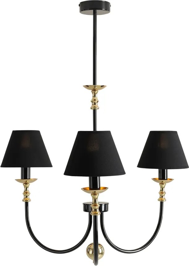 ALDEX 1118E_1 ROMA Modern Csillár Fekete E14 IP20