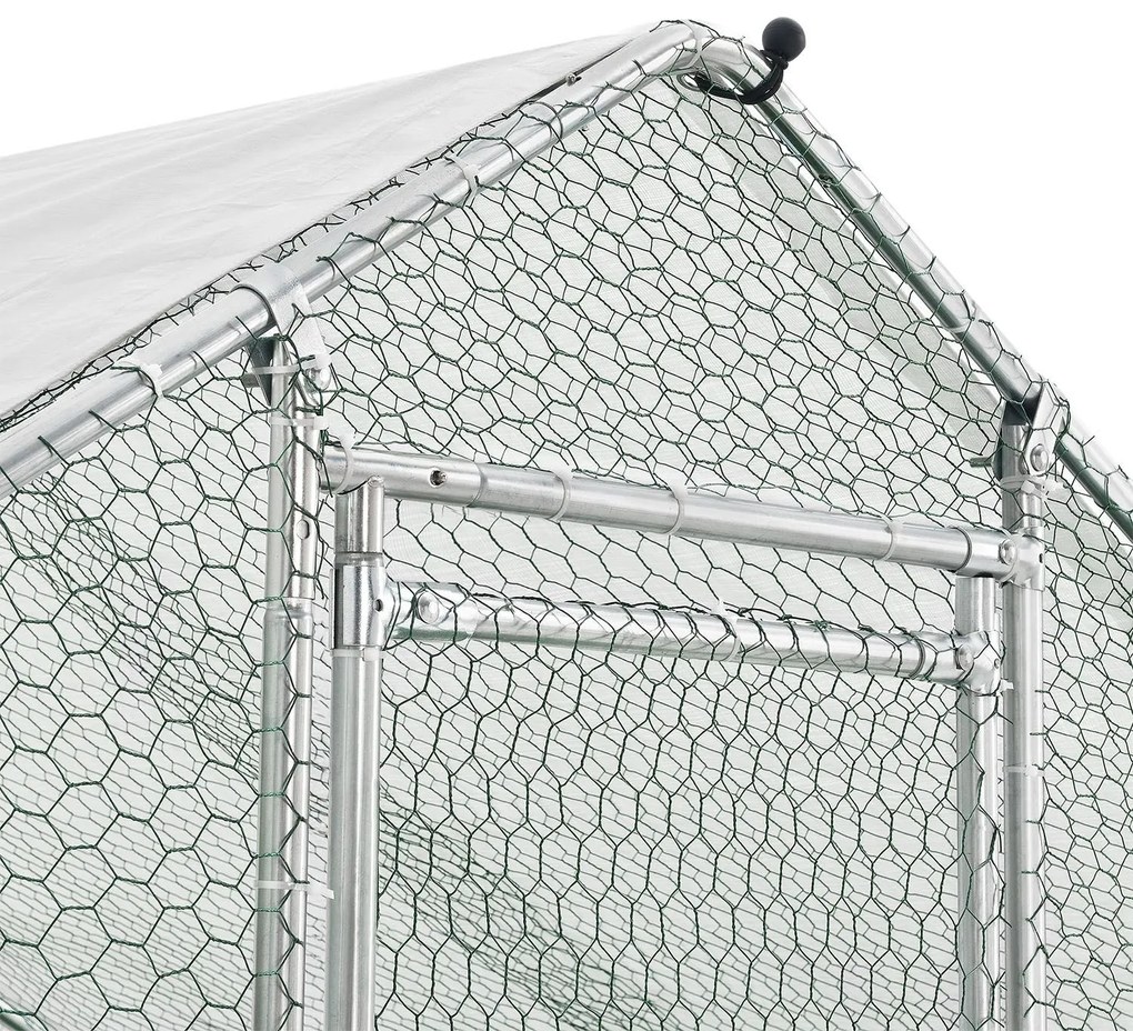 Juskys Kültéri tyúkól ketrec - 2x2x2 m