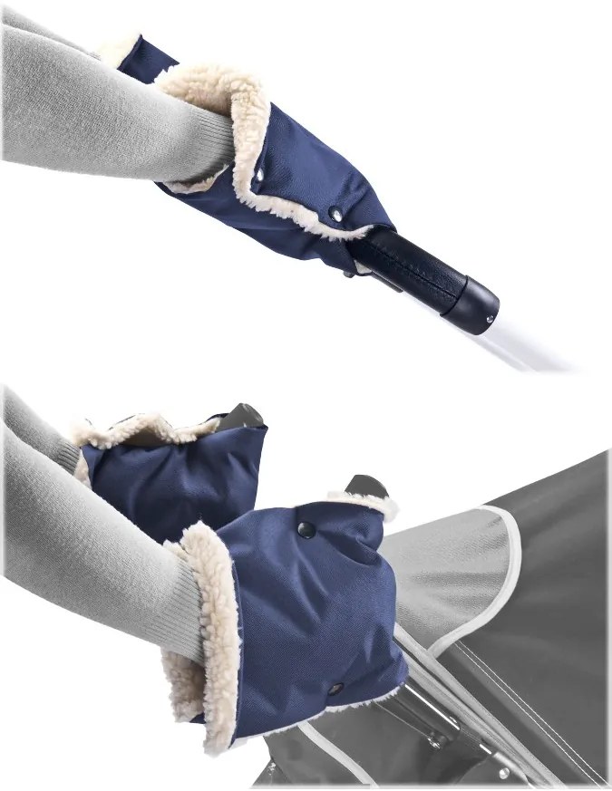 Kézmelegítő babakocsira Sensillo 45x21 navy
