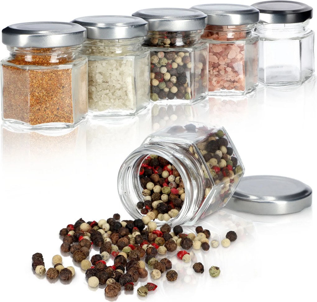 Fűszertartók 30ml Befőttes Üveg Fűszertartók Méz 6db