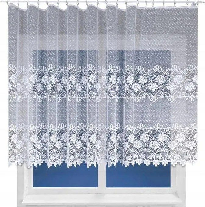 Függöny méteráru 160 Jacquard függöny fehér