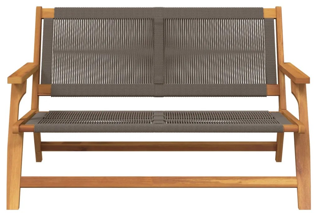 Kerti Pad Szürke 76x122x73 cm Tömör Akácfa