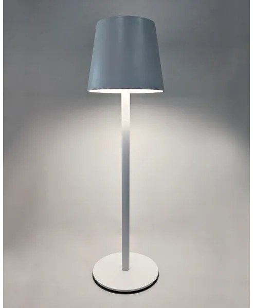 LED érintős asztali lámpa, állítható fényerő, 5W, 5V USB, 1200 mAh, fehér