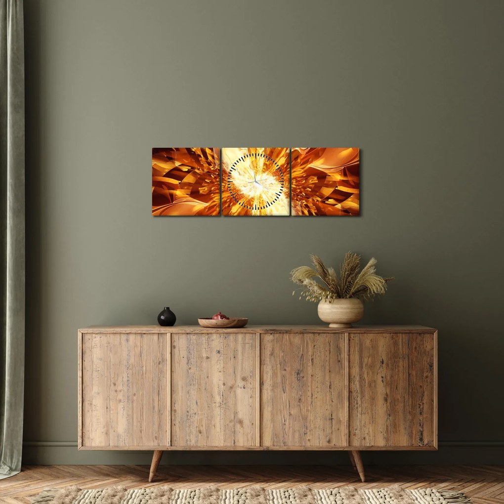 Kép - Absztrakció (órával) (90x30 cm)