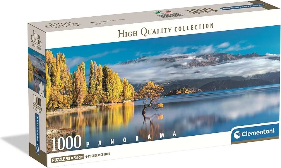 Új-Zéland Wānaka 1000 db-os panoráma Compact puzzle Clementoni