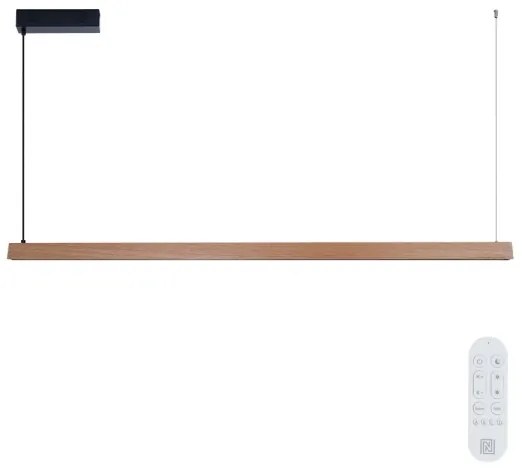 Immax NEO 07304L - LED dimmelhető zsinóros csillár MADEIRA 33W/230V Wi-Fi Tuya 152 cm tölgy