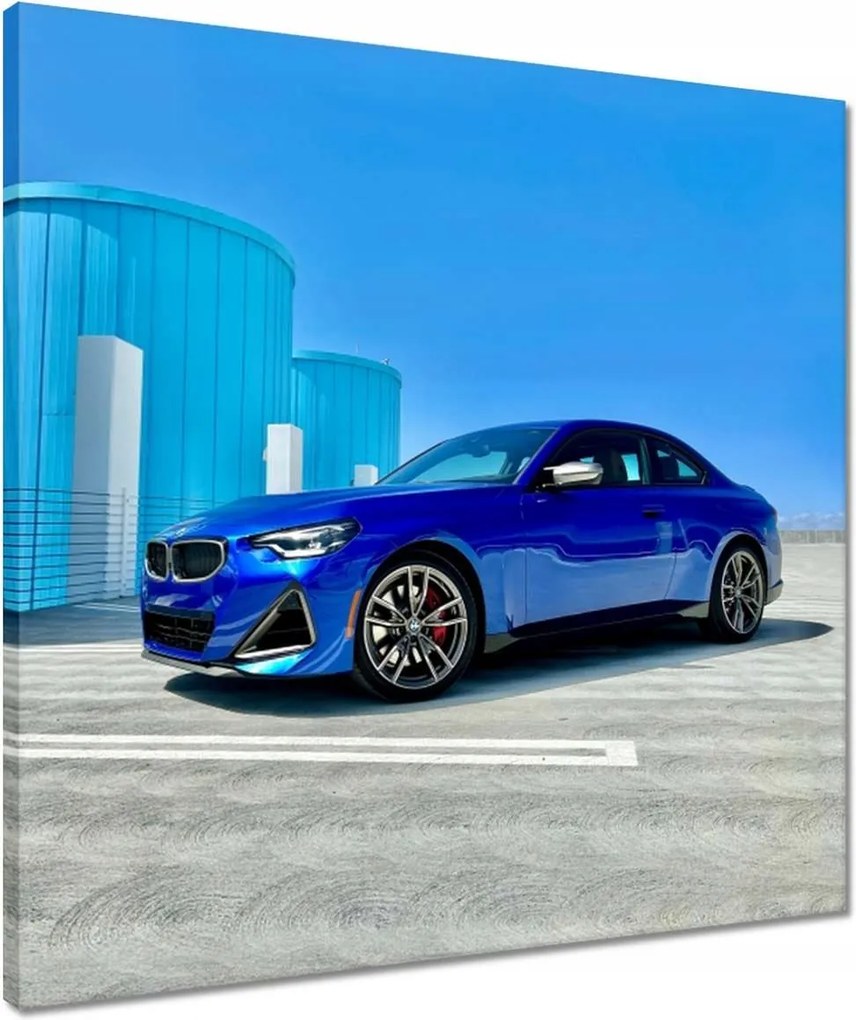 Vászonkép 50x50 Kék Bmw Autó