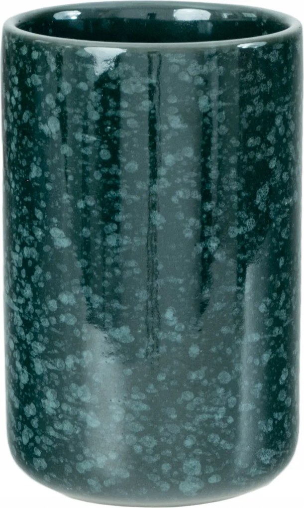 Fürdőszobai bögre Kerámia zöld 12cm fürdőszobai fogkefe fényes