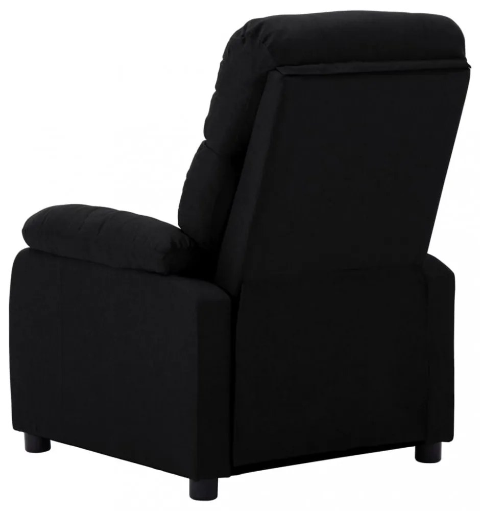 fekete szövet elektromos dönthető fotel