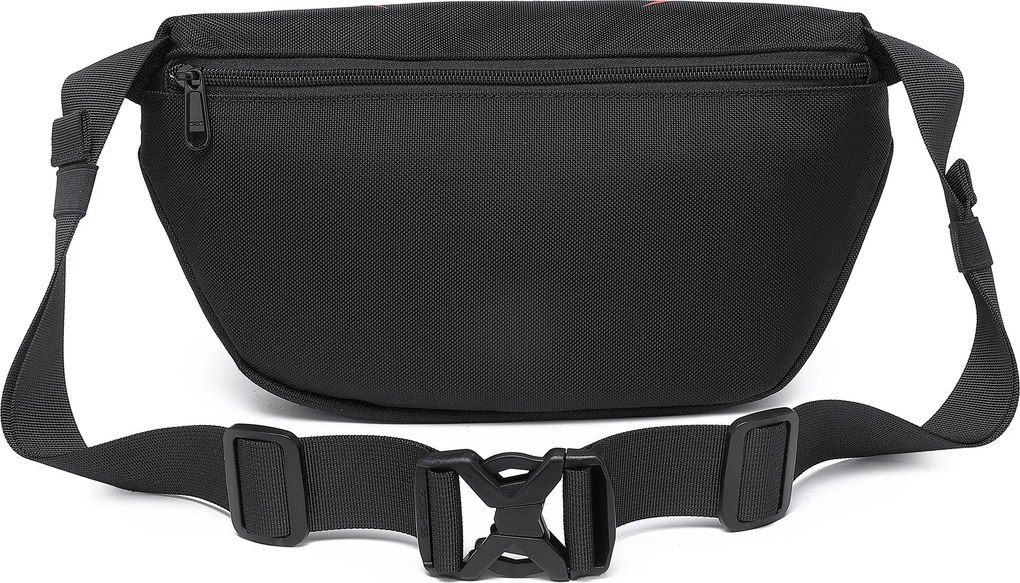 Nagy övtáska állítható szíjjal fekete: Bum Bag