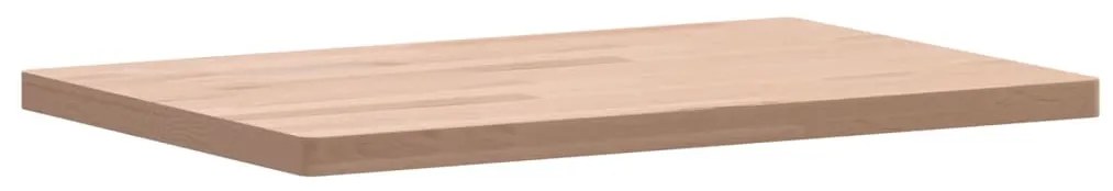 tömör bükkfa téglalap alakú asztallap 60x40x2,5 cm