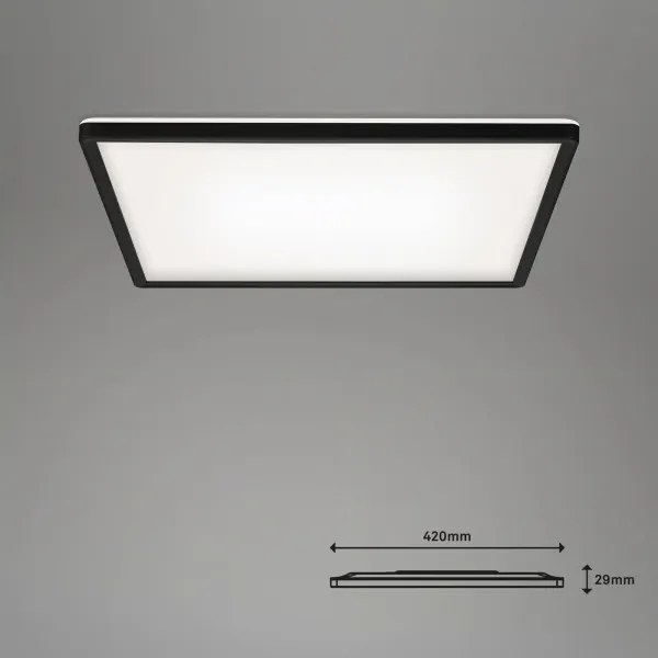 Briloner 7060-015 - SLIM LED dimmelhető panel 22W/230V 42x42 cm fekete Wi-Fi Tuya + távirányító