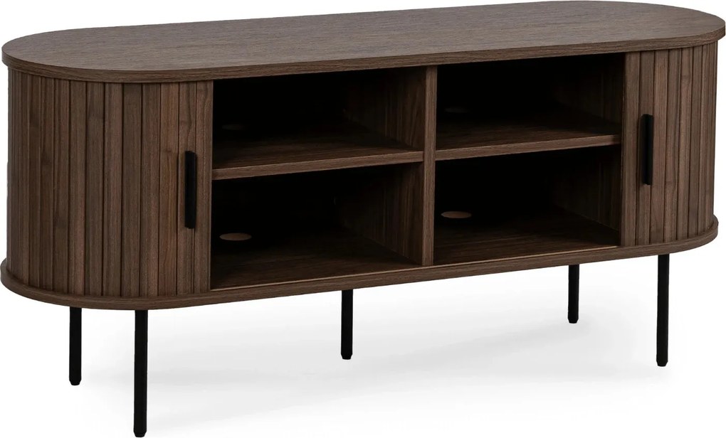 Szafka RTV TRISH 120 cm Dwudrzwiowa Orzech