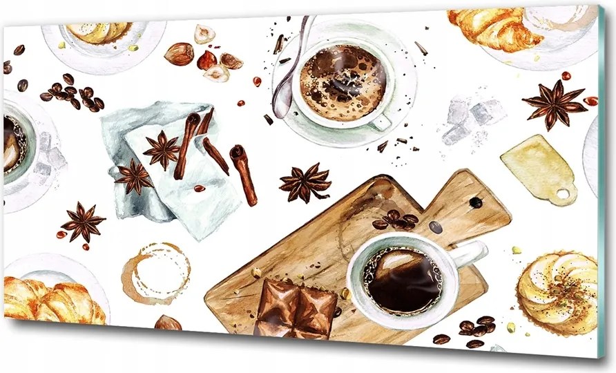 Fotó kép fotó edzett üveg Desszert 125x50