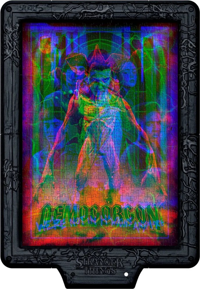 Stranger Things The Demogorgon 520 db-os puzzle LED-es keretben Clementoni