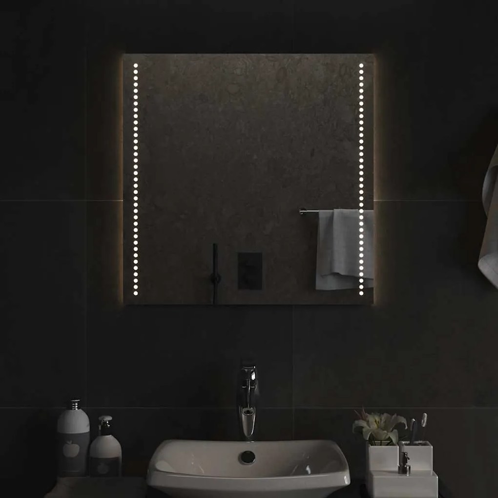 LED-es fürdőszobatükör 60x60 cm