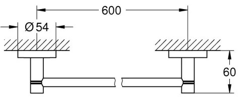 GROHE 41178000 - Törölközőtartó START 654 mm fényes króm