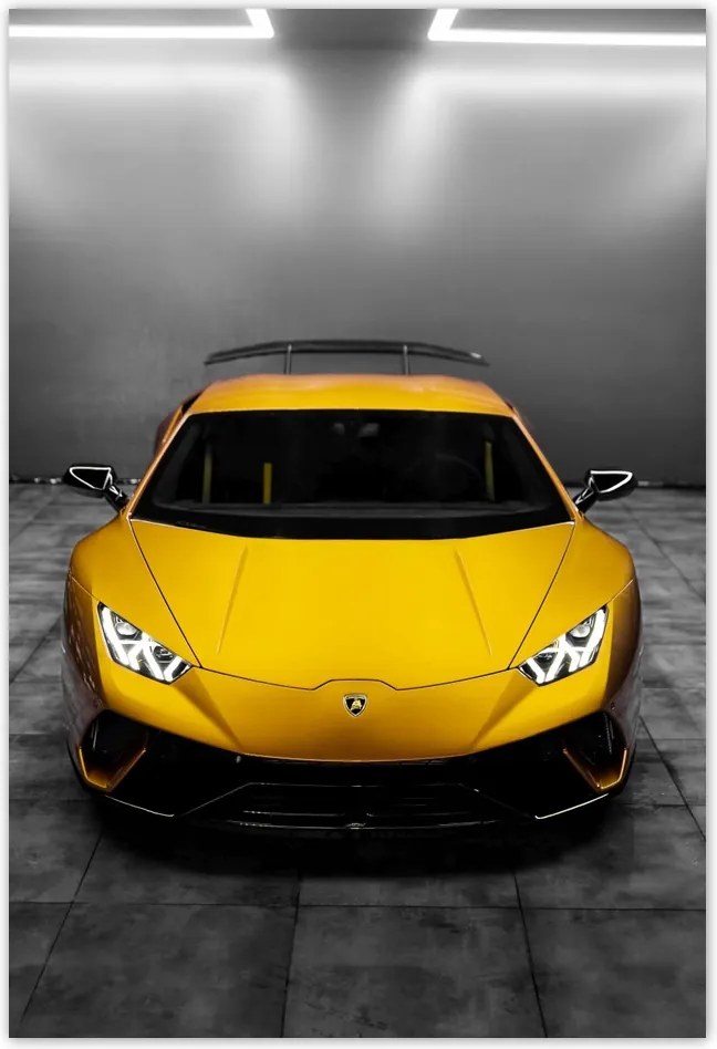 Poszterek 135x200 Sárga sportautó