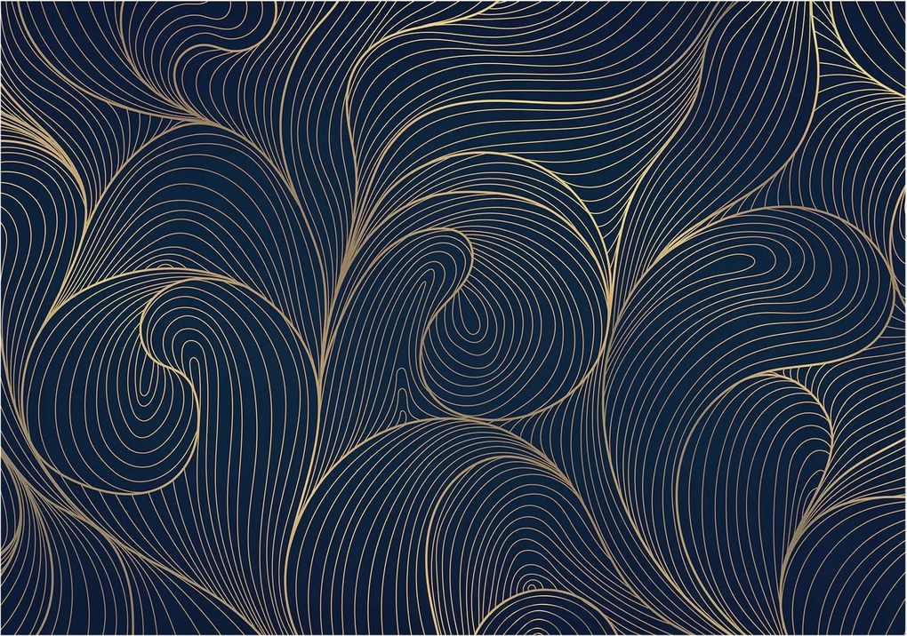 Flizelin tapéta falra Prémium hullámos motívum 312x219 Ragasztó