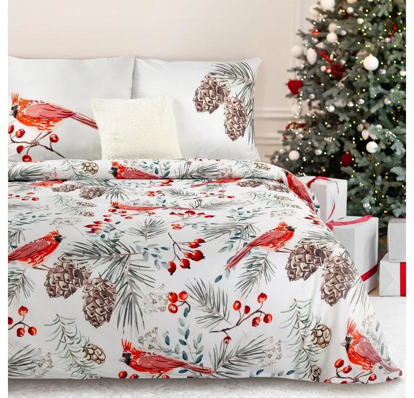 Willow karácsonyi ágyneműhuzat Fehér 160x200 cm - 70x80 cm 2db