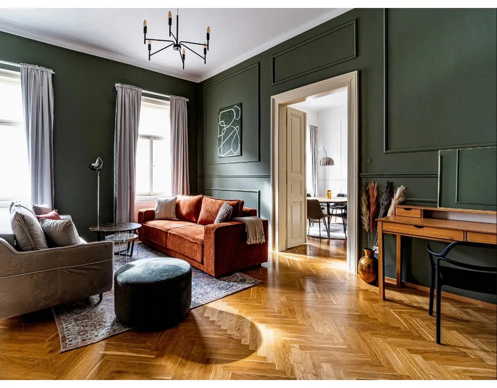 Zöld kinyitható kanapé Emile - Bobochic Paris