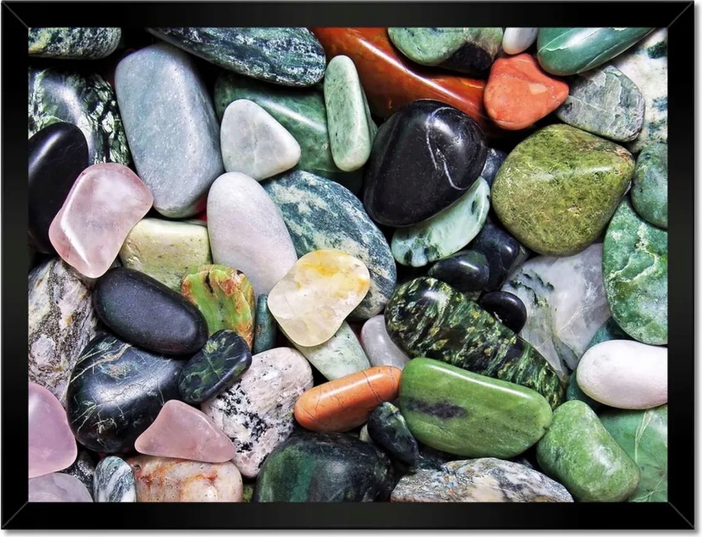 Poszterek keretben 40x30 Színes kövek