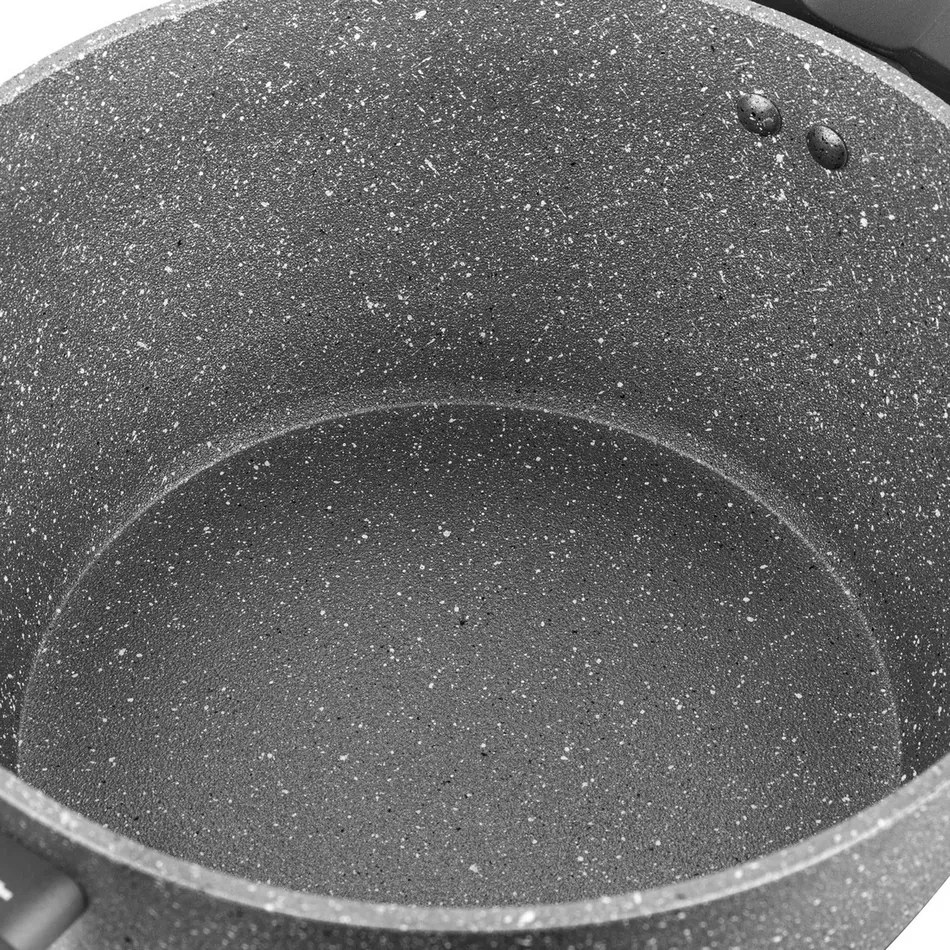 Florina Lava Stone MG fazék fedővel indukciós és gáztűzhelyre, 16 cm, 1,2 l, 16 cm átmérőjű
