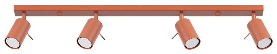 Téglavörös spotlámpa 6x81 cm Etna – Sollux
