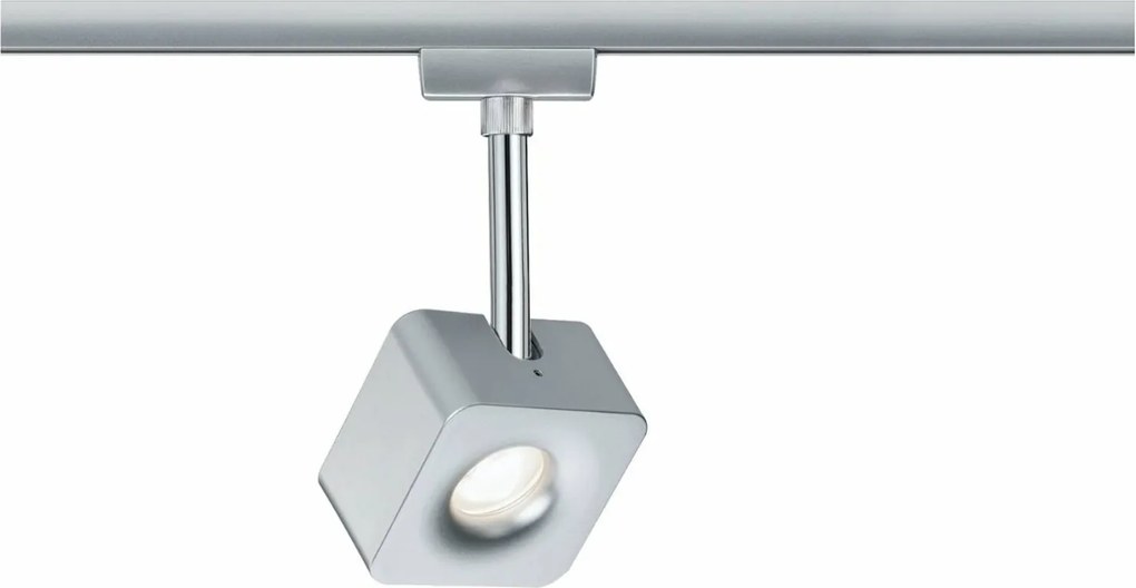 Paulmann URail Led spotlámpa Cube 8W matt króm, fényerőszabályozható 955.10