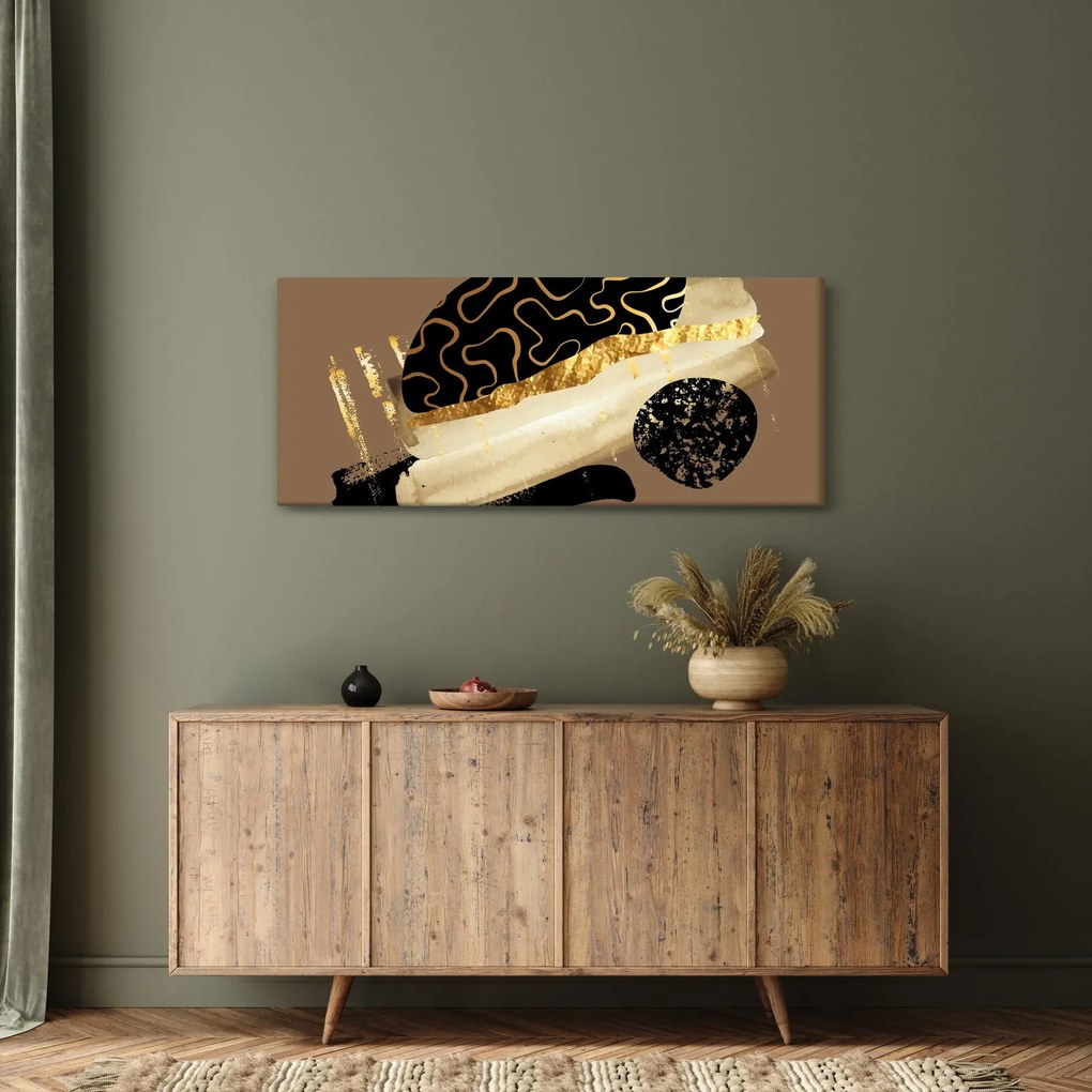 Kép - Absztrakció aranybarna N⁰3 (120x50 cm)